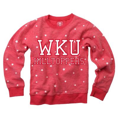 WKU Kids Reverse Fleece Crew Sweatshirt