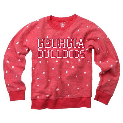 Georgia Kids Reverse Fleece Crew Sweatshirt