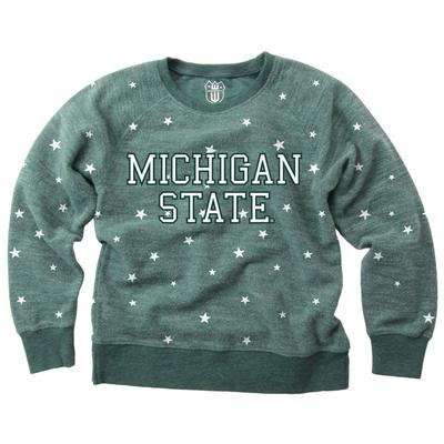 Michigan State Kids Reverse Fleece Crew Sweatshirt