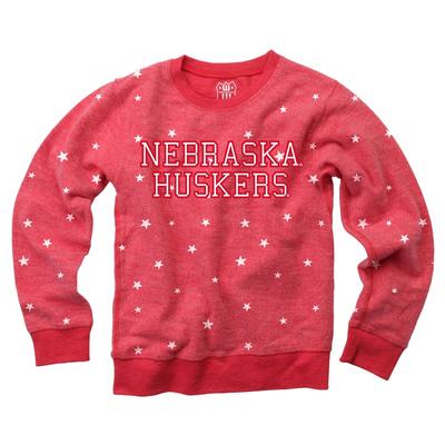 Nebraska Toddler Reverse Fleece Crew Sweatshirt