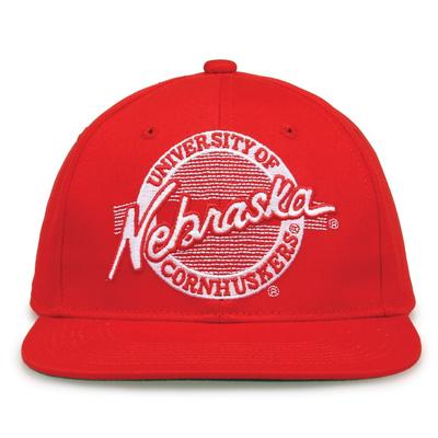 Nebraska The Game Retro Circle Adjustable Hat