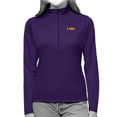 LSU Antigua Women's Tribute 1/4 Zip Pullover