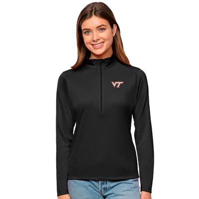 Virginia Tech Antigua Women's Tribute 1/4 Zip Pullover