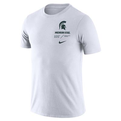 Michigan State Nike Dri-FIT Cotton Team Short Sleeve Tee
