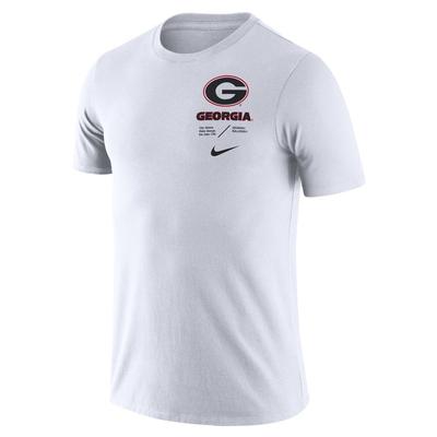 Georgia Nike Dri-FIT Cotton Team Short Sleeve Tee