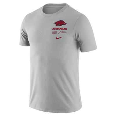 Arkansas Nike Dri-FIT Cotton Team Short Sleeve Tee