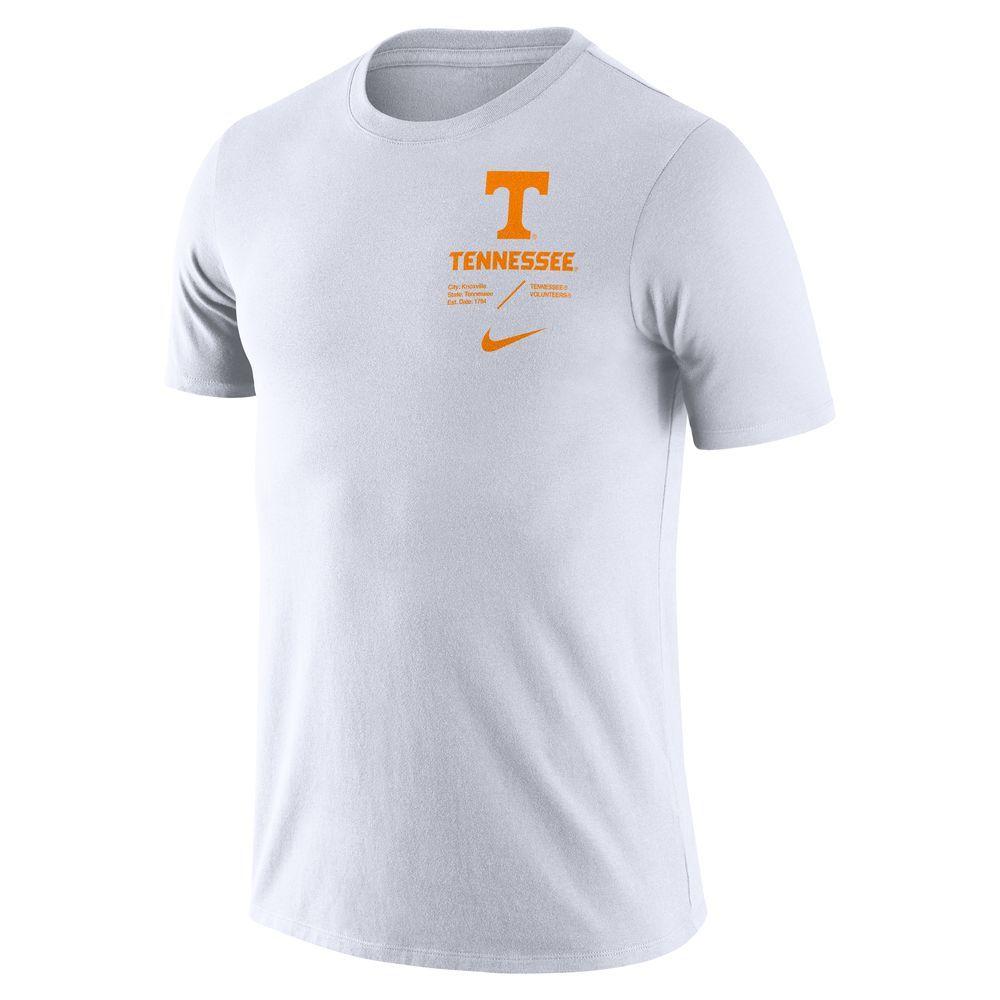  Tennessee Nike Dri- Fit Cotton Team Short Sleeve Tee