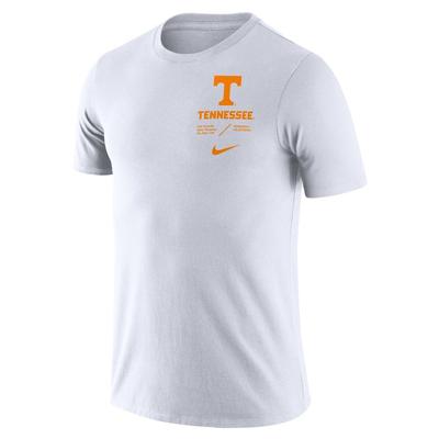 Tennessee Nike Dri-FIT Cotton Team Short Sleeve Tee WHITE