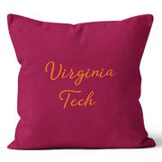  Virginia Tech 18 X 18 Script Pillow