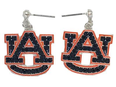 Auburn Rhinestone Earrings