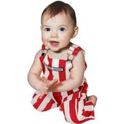  Red And White Striped Infant Game Bibs