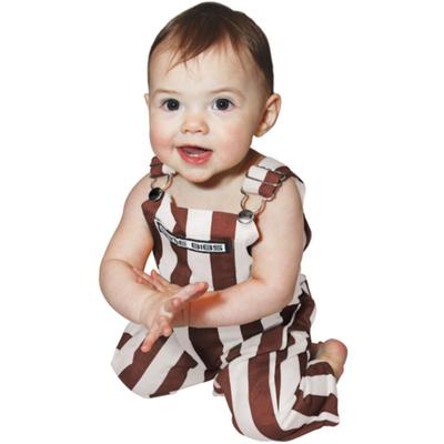 Maroon and White Striped Infant Game Bibs