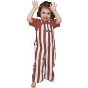  Maroon And White Striped Toddler Game Bibs
