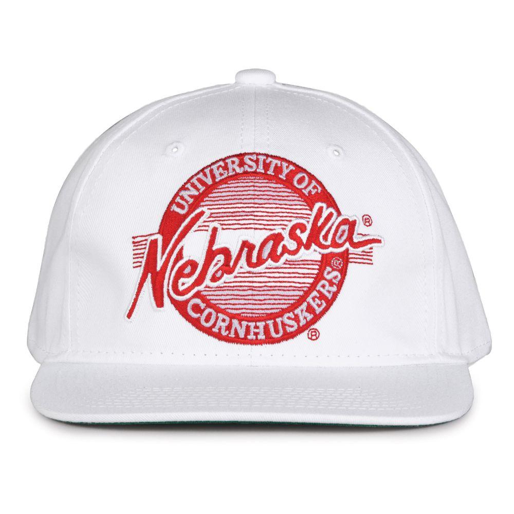  Nebraska Retro Circle Adjustable Flatbill Hat