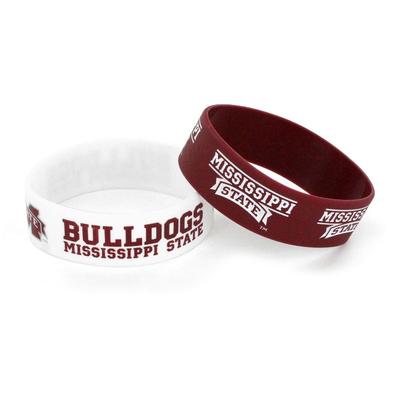 Mississippi State 2 Pack Silicone Bracelets