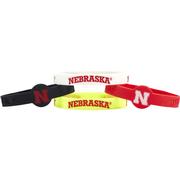  Nebraska 4- Pack Silicone Bracelets