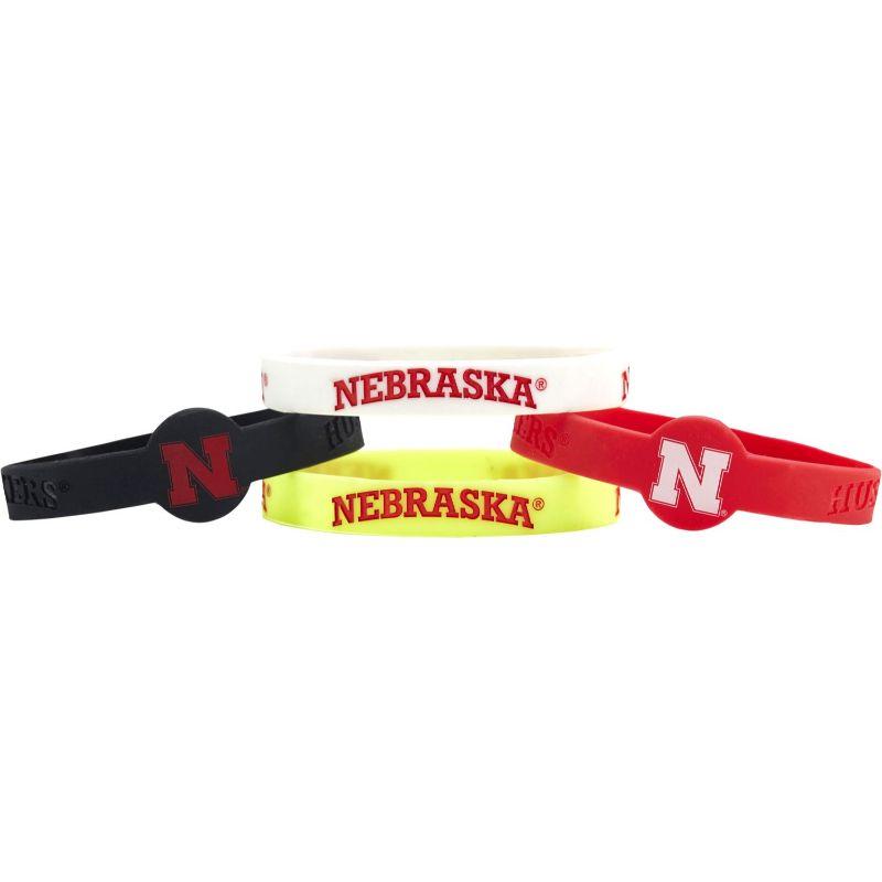  Nebraska 4- Pack Silicone Bracelets
