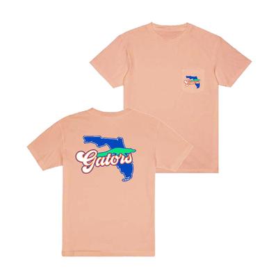 Florida Uscape State Sign Dyed Pocket Tee