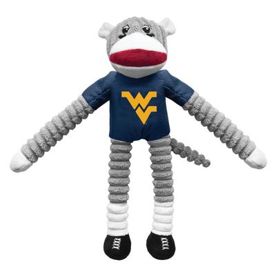West Virginia Sock Monkey Pet Toy