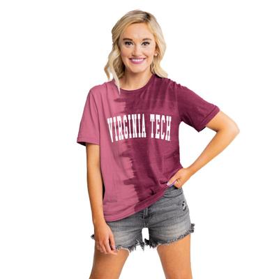 Virginia Tech Gameday Couture Find Your Groove Spilt Dyed Tee