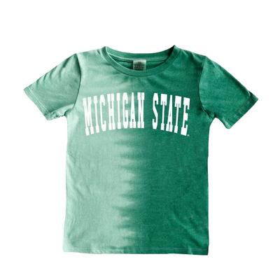 Michigan State Gameday Couture YOUTH Find Your Groove Spilt Dyed Tee