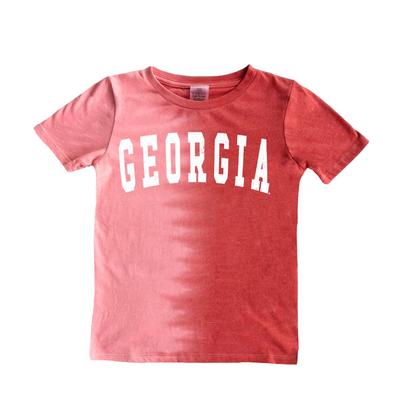 Georgia Gameday Couture YOUTH Find Your Groove Spilt Dyed Tee