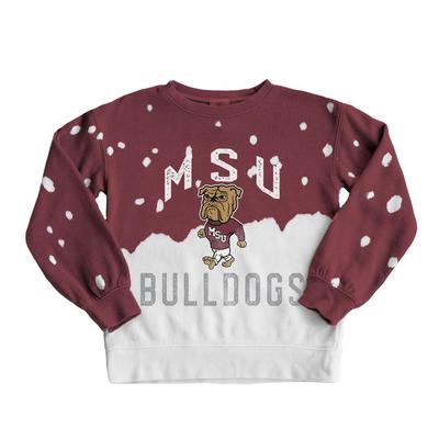 Mississippi State Gameday Couture Vault YOUTH Twice as Nice Faded Pullover
