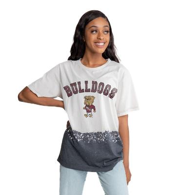 Mississippi State Gameday Couture Vault Clash Course Bleach Dyed Tee