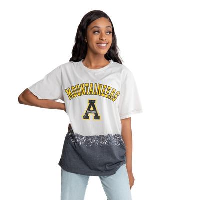 Appalachian State Gameday Couture Clash Course Bleach Dyed Tee