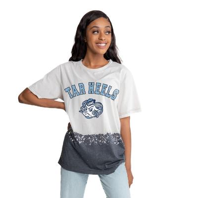 UNC Gameday Couture Vault Clash Course Bleach Dyed Tee