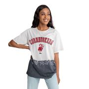  Nebraska Gameday Couture Clash Course Bleach Dyed Tee