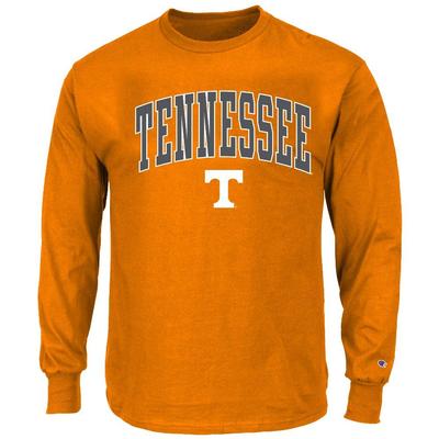 Tennessee Big & Tall Champion Arch Over Logo Long Sleeve Tee SPIRIT_ORG