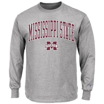 Mississippi State Big & Tall Champion Arch Over Logo Long Sleeve Tee