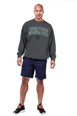 Michigan State Big & Tall Champion Arch Over Logo Crew