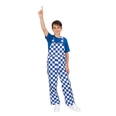 Blue And White Checkerboard YOUTH Game Bibs