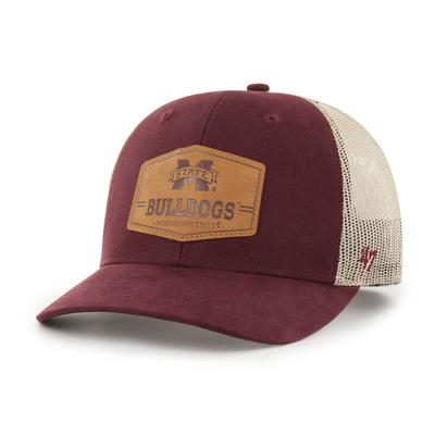 Mississippi State 47 Brand Raw Hide Canvas Trucker Hat