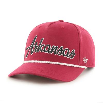 Arkansas 47 Brand Overhand MVP Script Rope Hat
