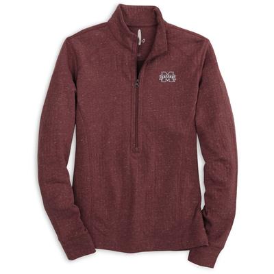 Mississippi State Johnnie-O Women's Kennedy 1/4 Zip Pullover MAROON