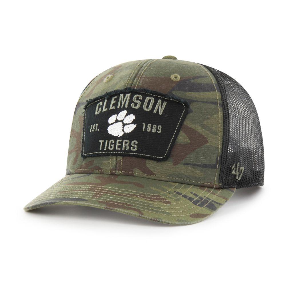  Clemson 47 Brand Oht Camo Trucker Hat