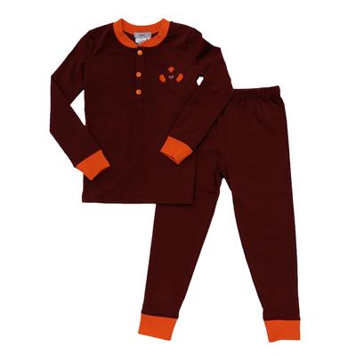 Maroon & Orange Toddler Turkey PJ Set