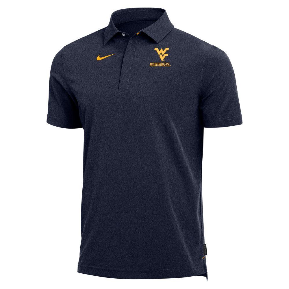  West Virginia Nike Coach's Dri- Fit Short Sleeve Polo