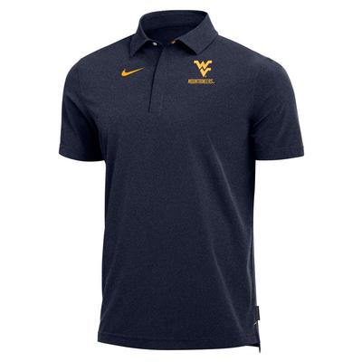 West Virginia Nike Coach's Dri-fit Short Sleeve Polo