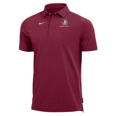 Florida State Nike Coach's Dri-fit Short Sleeve Polo