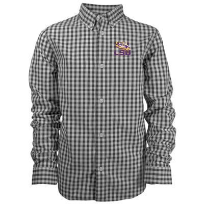 LSU Toddler Lucas Gingham Button Down