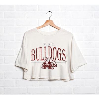 Mississippi State LivyLu 80's Cropped Tee