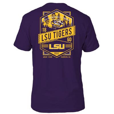 LSU Great State Clothing Double Diamond Crest Tee