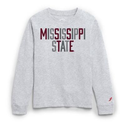 Mississippi State League YOUTH Multicolor Tumble Long Sleeve Tee