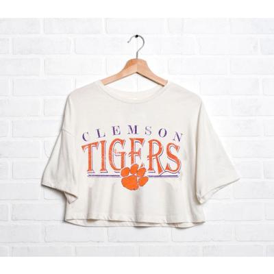 Clemson LivyLu 80's Cropped Tee