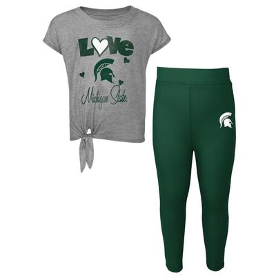 Michigan State Toddler Forever Love Tee and Legging Set