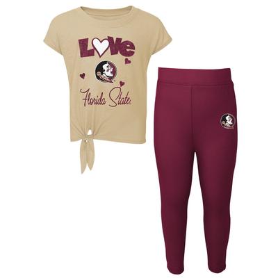 Florida State Kids Forever Love Tee and Legging Set